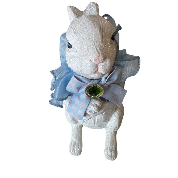 Mark Roberts Jeweled Rustic Bunny Set of 2 Hand Finished Easter Spring Decor NIB - Picture 6 of 12